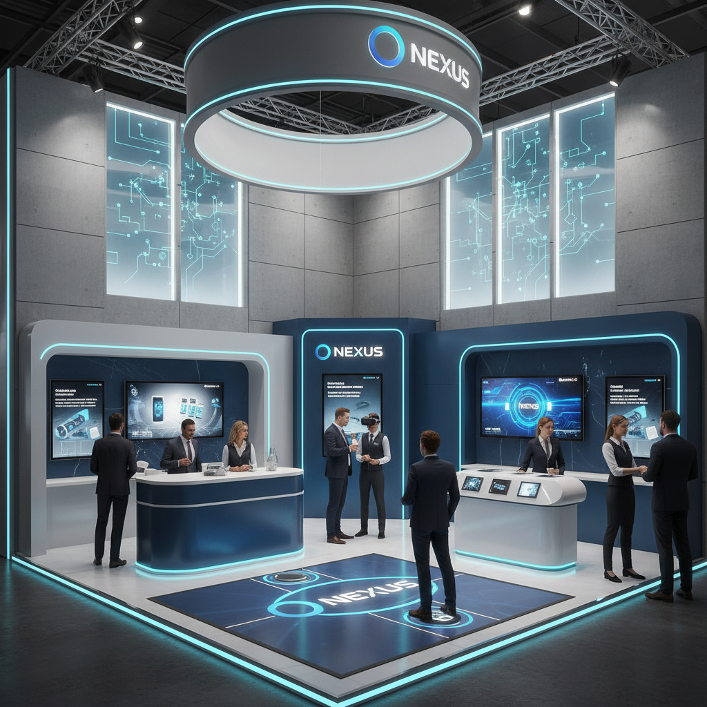 Dikkat çeken, modern tarzda ve özgün bir stand tasarımı, ziyaretçilerin ilgisini çeken renkli ve interaktif sunum aksesuarları ile birlikte fuar alanında yer almakta. Tasarımda sofistike ve parlak bir aydınlatma detayı, markanın logosu ile ziyaretçilerin ilgisini çekme ve markanın kimliğini yansıtma amaçlanmış.