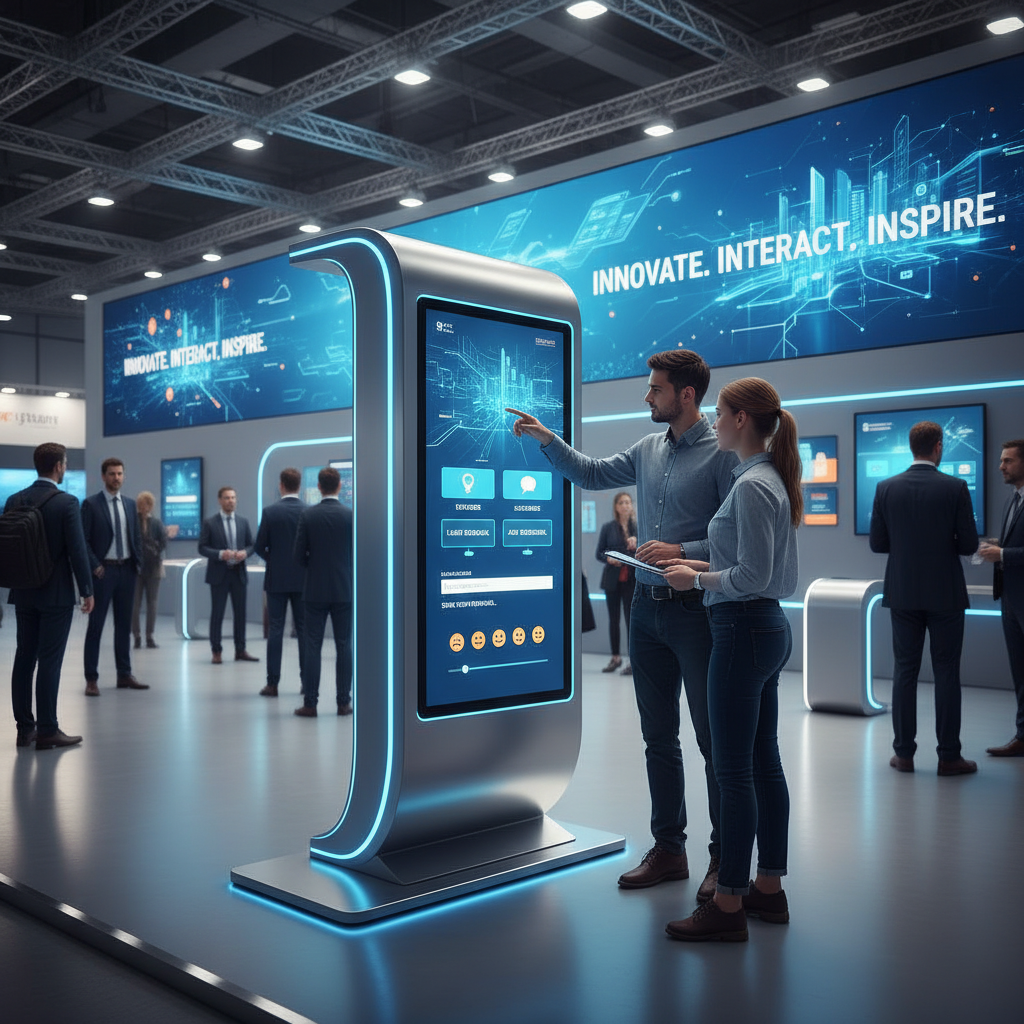 Renkli ve çekici bir stand tasarımı, dikkat çeken ışıklar ve grafiklerle zenginleştirilmiş bir görünüm, markanın imajını ve ürünlerini tamamlayan bir tema