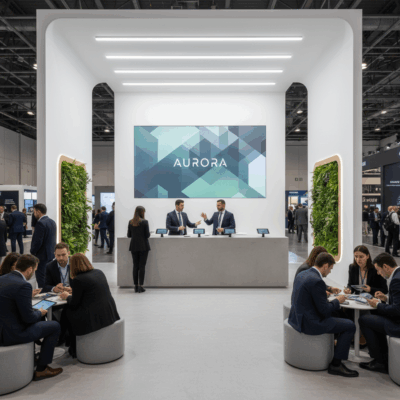 image modern fuar standi