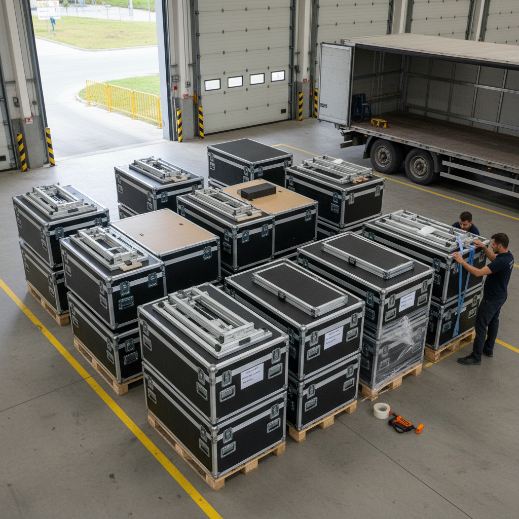 Farklı boyut ve şekillerde bir modüler stand, farklı konseptlerle kolayca yeniden düzenlendiğini gösteren bir dizi stand konfigürasyonu