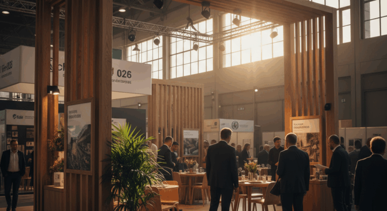 image ahsap stand estetik tasarim