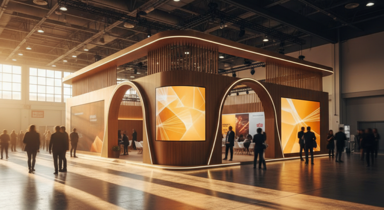 image modern fuar standi gunbatimi